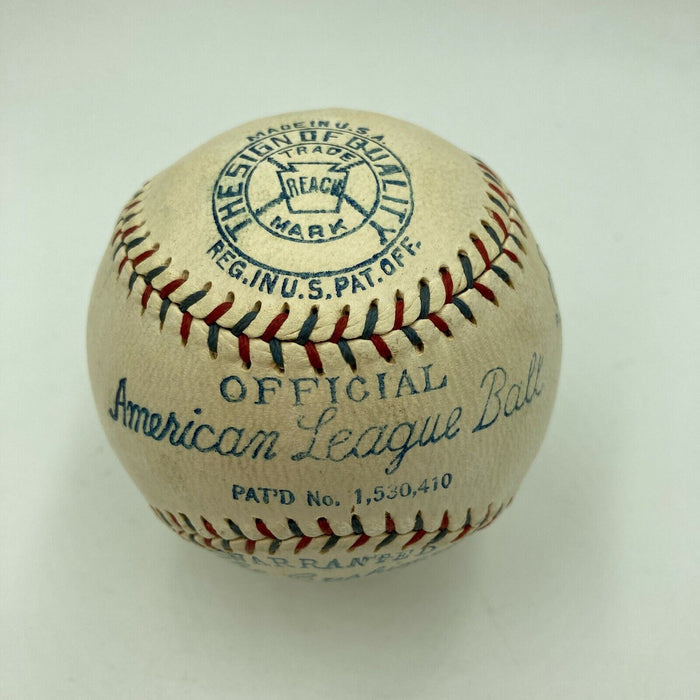 Beautiful Ed Walsh Signed 1928 American League Baseball With JSA COA