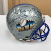 Beautiful Super Bowl MVP's Signed Full Size Authentic Helmet 25 Sigs JSA COA