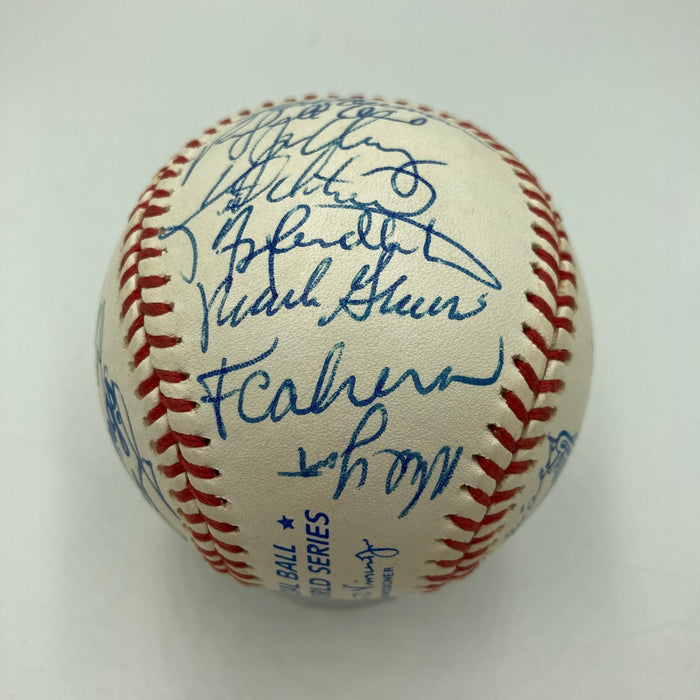 1991 Atlanta Braves NL Champs Team Signed World Series Baseball 31 Sigs JSA COA