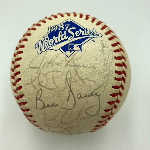 1987 St. Louis Cardinals NL Champs Team Signed World Series Baseball JSA COA