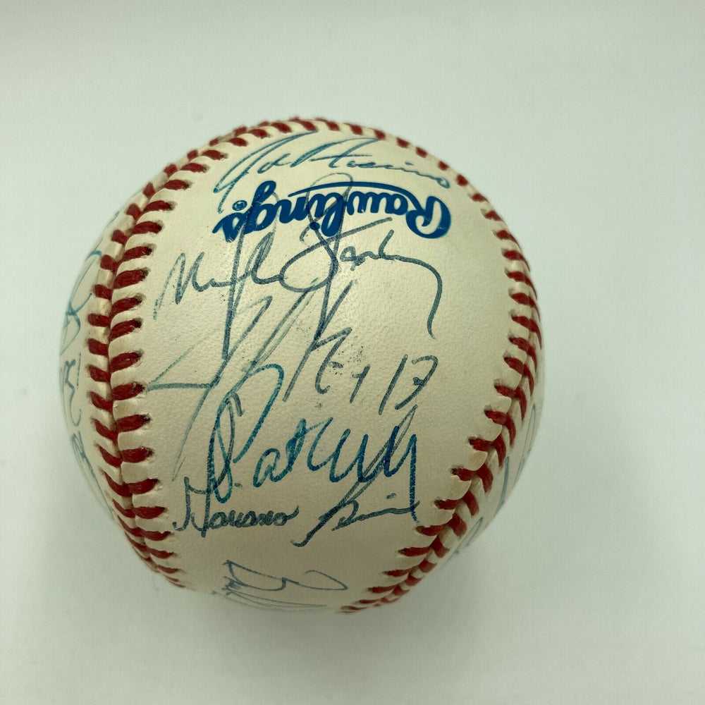 1995 Yankees Team Signed Baseball Mariano Rivera Rookie Signed Baseball PSA DNA