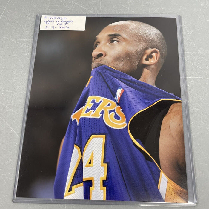 Kobe Bryant 2012 Playoffs Game Used Los Angeles Lakers Jersey Photo Matched COA