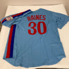 Tim Raines Signed Heavily Inscribed STATS Montreal Expos Jersey JSA COA