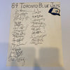 1984 Toronto Blue Jays Team Signed Autographed Sheet