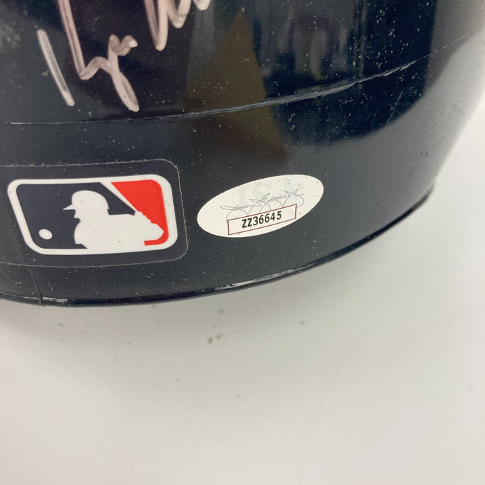 1995 - 1996 Atlanta Braves Team Signed Authentic Atlanta Braves Helmet JSA COA
