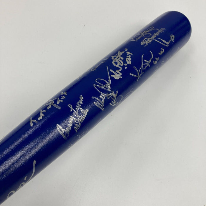 1986 New York Mets Team World Series Champs Signed Bat With Inscriptions Steiner