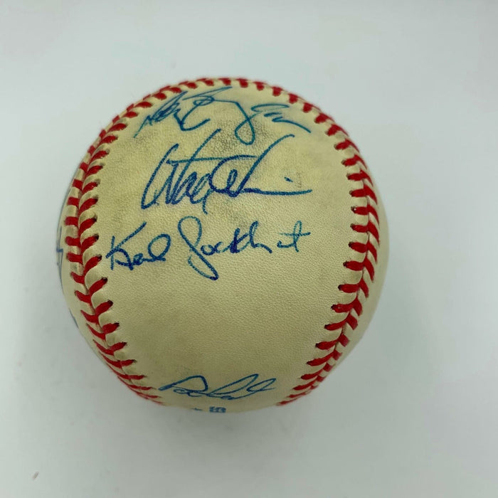 1999 Atlanta Braves NL Champs Team Signed Official World Series Baseball PSA DNA