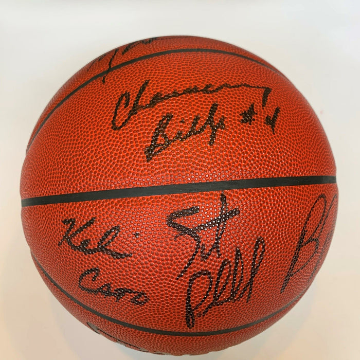 Chauncey Billups Tony Battie Bobby Jackson 1997 Draft Signed Basketball JSA