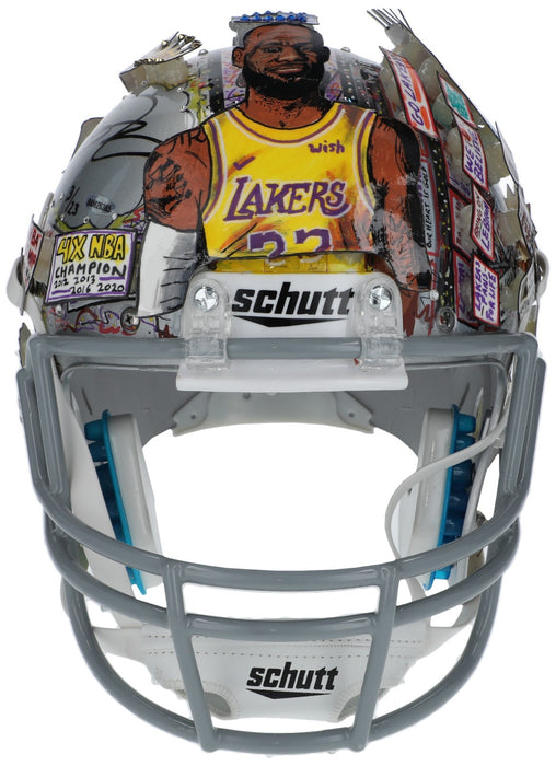 Lebron James Signed Charles Fazzino Pop Art Ohio Helmet UDA Upper Deck Fanatics