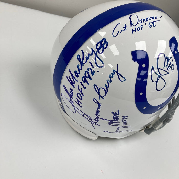 Johnny Unitas Colts Legends Signed Full Size Authentic Riddell Helmet JSA COA