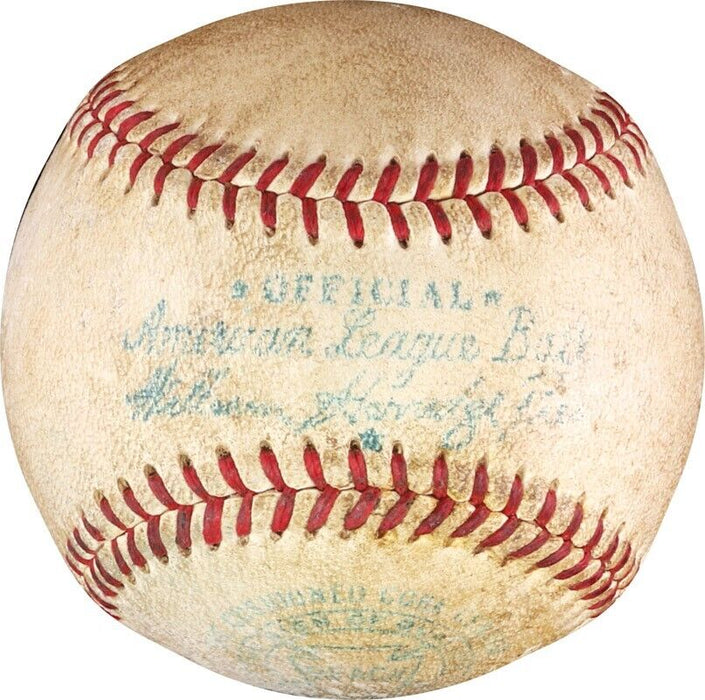 The Finest Harry Agganis Single Signed American League Baseball PSA DNA COA