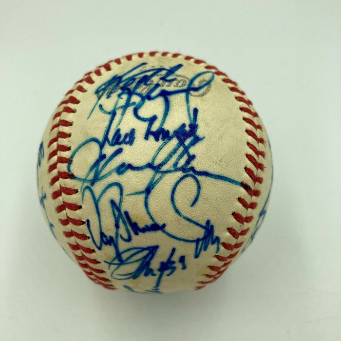 1985 New York Mets Team Signed National League Baseball With JSA COA