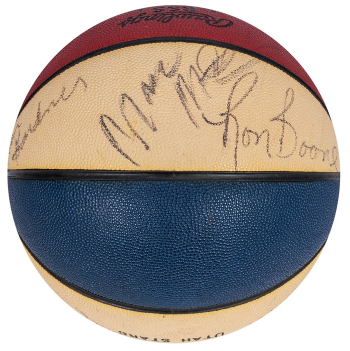 1974-75 Utah Stars Team Signed ABA Official Rawlings Basketball Beckett COA