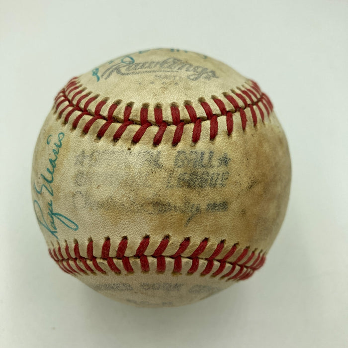 Mickey Mantle & Roger Maris Hall Of Fame Multi Signed Baseball JSA COA