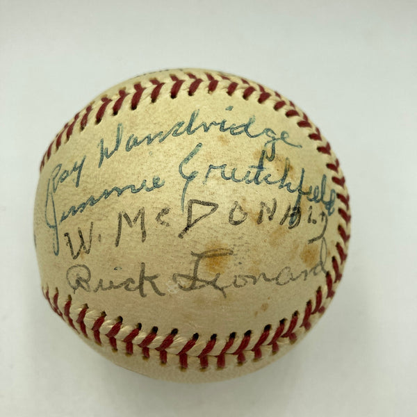 Rare 1980 Negro League Reunion HOF Multi Signed Baseball JSA COA