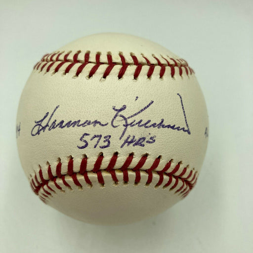 Harmon Killebrew 573 Home Runs HOF 1984 1969 MVP Signed STAT Baseball JSA COA