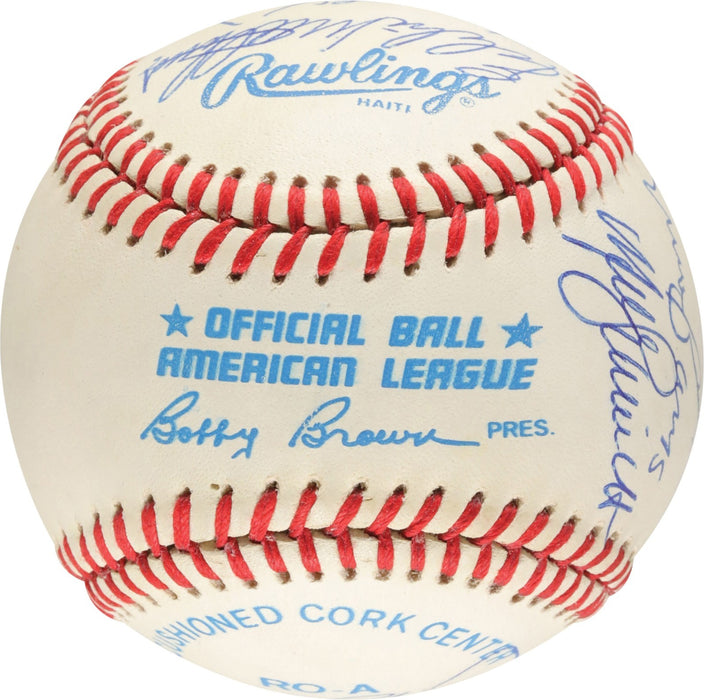 500 Home Run Signed Baseball Mickey Mantle Hank Aaron Willie Mays 10 Sigs PSA