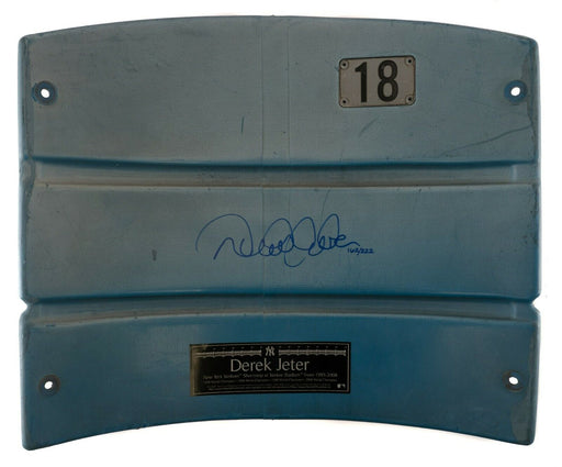 Derek Jeter Signed New York Yankees Game Used Seatback With Steiner COA