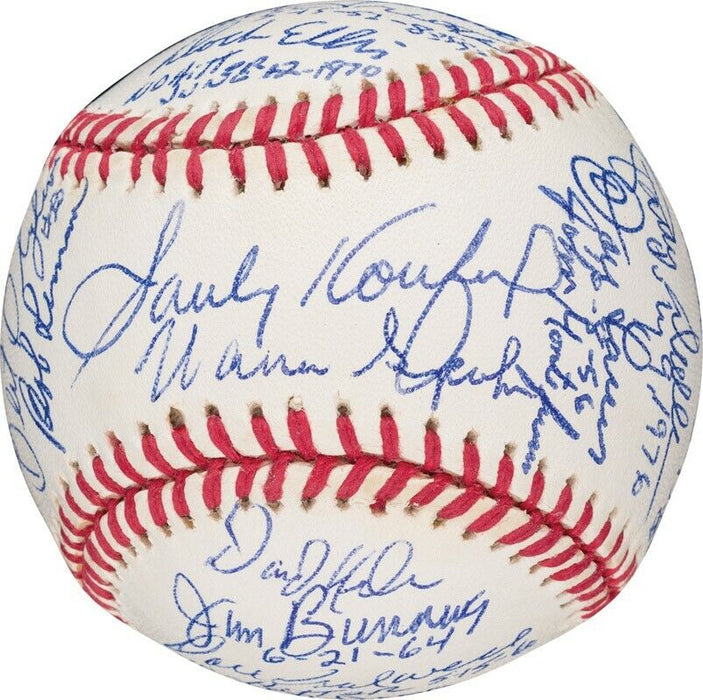 The Finest No Hitter Pitchers Signed Baseball W/ Inscriptions Sandy Koufax PSA