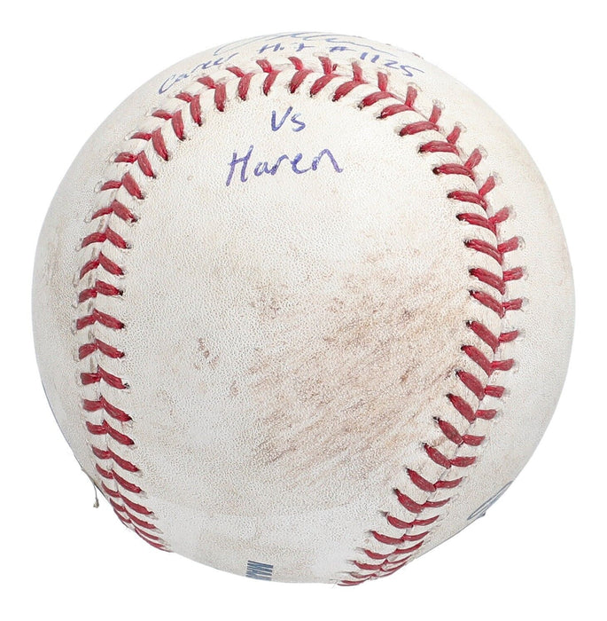 Joe Mauer Career Hit #1125 Signed Game Used Actual Hit Baseball MLB Authentic