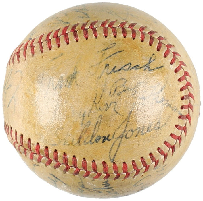 Earliest Known Willie Mays Pre Rookie 1949 New York Giants Signed Baseball JSA