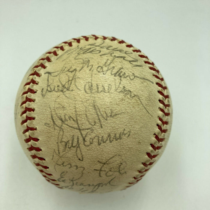 1971 New York Mets Team Signed Baseball Gil Hodges Nolan Ryan Tom Seaver JSA COA