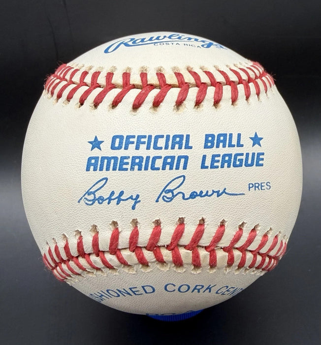 President Ronald Reagan Single Signed American League Baseball JSA COA