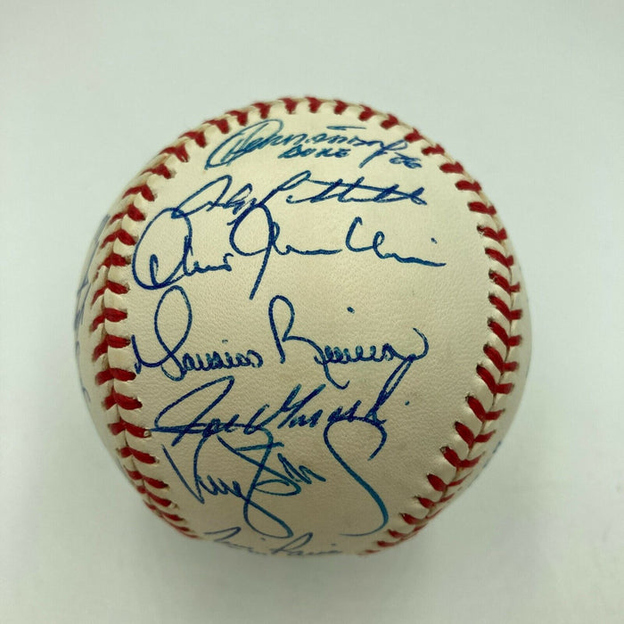 1998 New York Yankees World Series Champs Team Signed Baseball PSA DNA COA