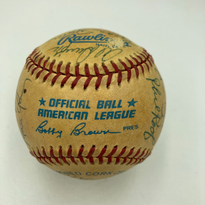 1985 Seattle Mariners Team Signed American League Baseball JSA COA