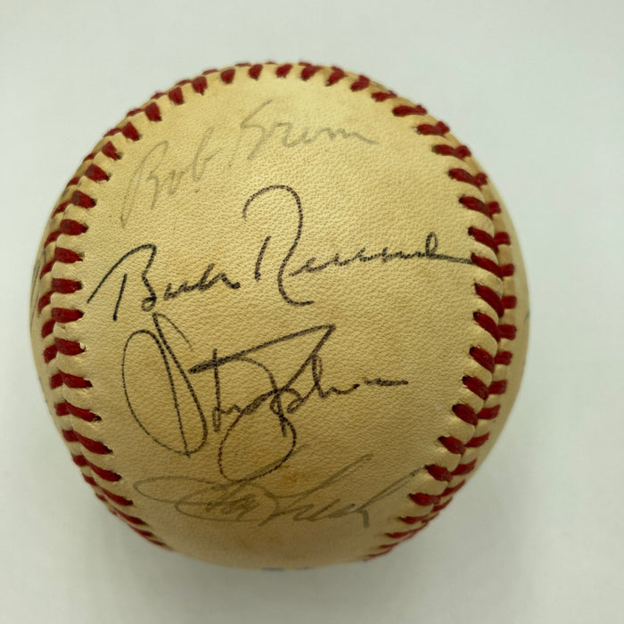 Mickey Mantle Roger Maris Joe Dimaggio Yankees Multi Signed Baseball PSA DNA COA