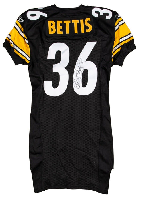 Jerome Bettis Signed 2003 Pittsburgh Steelers Team Issued Jersey MEARS COA