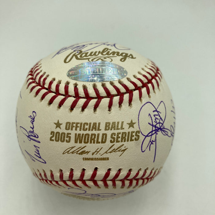 2005 Chicago White Sox Team Signed World Series Baseball Steiner COA