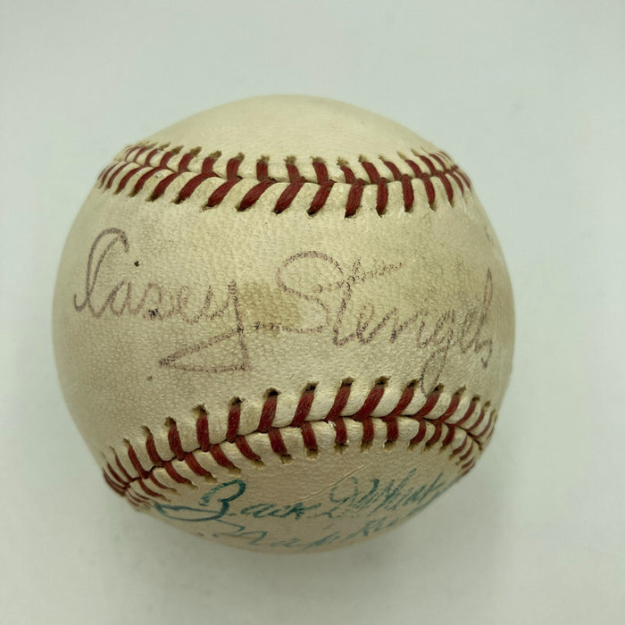 1916 Brooklyn Dodgers National League Champs Team Signed Baseball JSA COA