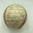 1969 Chicago Cubs Team Signed Baseball Ernie Banks Ron Santo Leo Durocher JSA