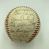 1969 Chicago Cubs Team Signed Baseball Ernie Banks Ron Santo Leo Durocher JSA