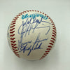 Derek Jeter Mariano Rivera Pre Rookie 1995 Columbus Clippers Signed Baseball JSA