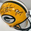 Bart Starr Brett Favre & Aaron Rodgers Signed Green Bay Packers Helmet Beckett