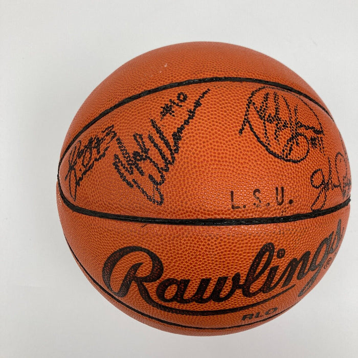 1991-92 LSU Team Signed Final Four Game Used Basketball Shaquille O'Neal JSA