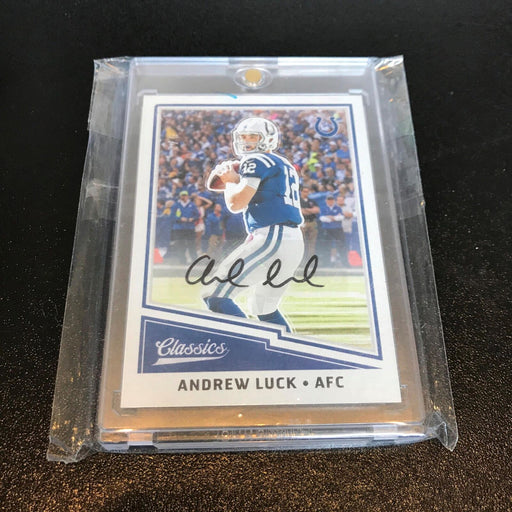 2017 Panini Classics Andrew Luck Signed Autographed Football Card Auto