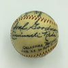 Magnificent Oklahoma Natives Stars Signed Baseball Carl Hubbell 6 Sigs JSA COA