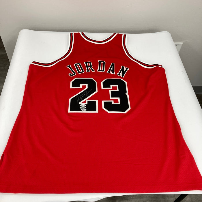 Michael Jordan Signed Chicago Bulls Authentic 1997-98 Jersey UDA & JSA COA