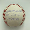 New York Mets Legendary Moments Signed Baseball Tom Seaver Mookie Wilson JSA COA