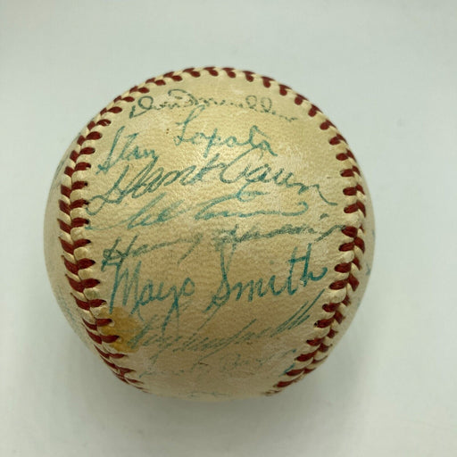 1955 All Star Game Team Signed Baseball Hank Aaron Roy Campanella Musial JSA COA