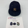 Reggie Jackson Signed Game Used 1977 New York Yankees Hat World Series Season