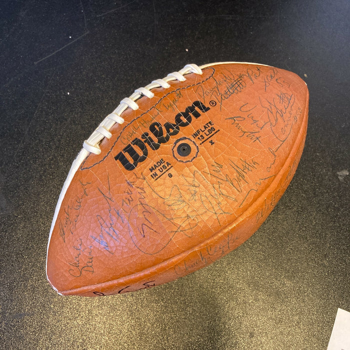 1988 Green Bay Packers Team Signed Wilson NFL Game Football JSA COA