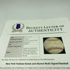 Mike Gazella 1927 Yankees Sweetspot Signed American League Baseball Beckett COA