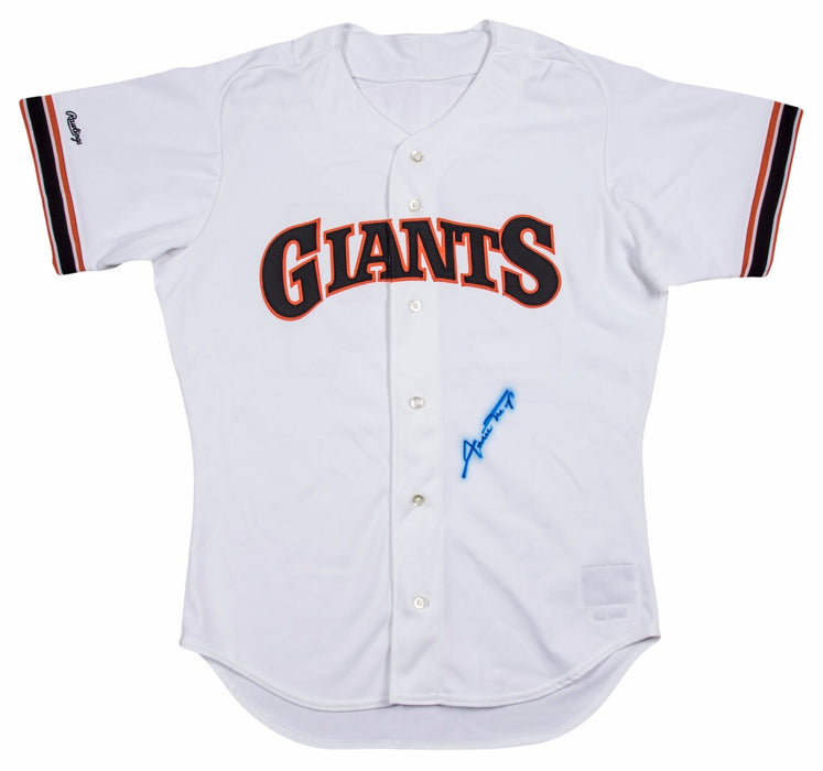 Willie Mays Signed Authentic San Francisco Giants Game Model Jersey PSA DNA COA