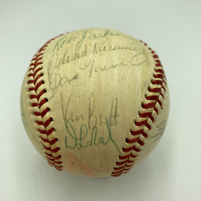 Nolan Ryan 1977 California Angels Team Signed Baseball