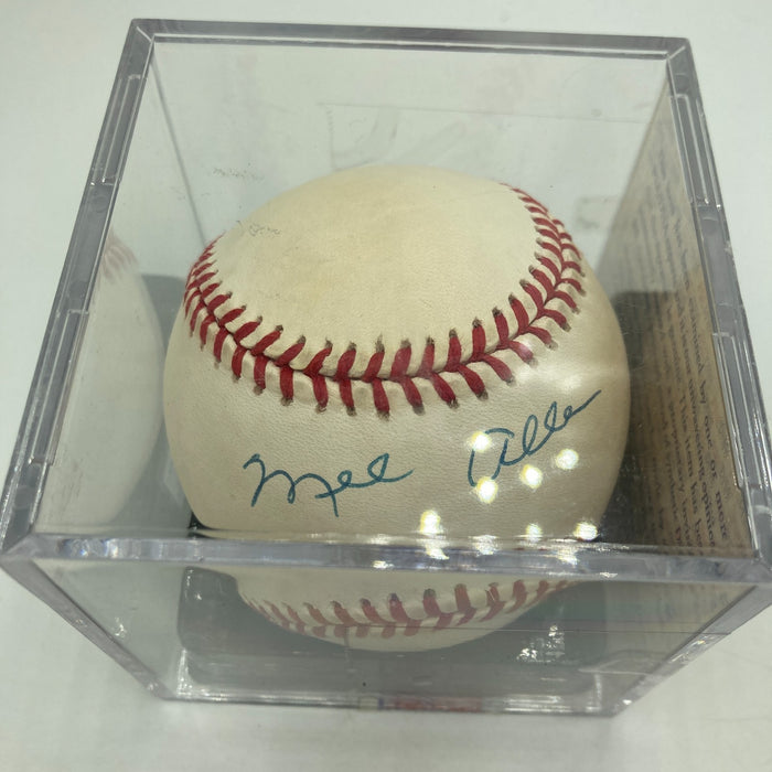 Mel Allen Signed Official American League Baseball PSA DNA Graded 9 MINT
