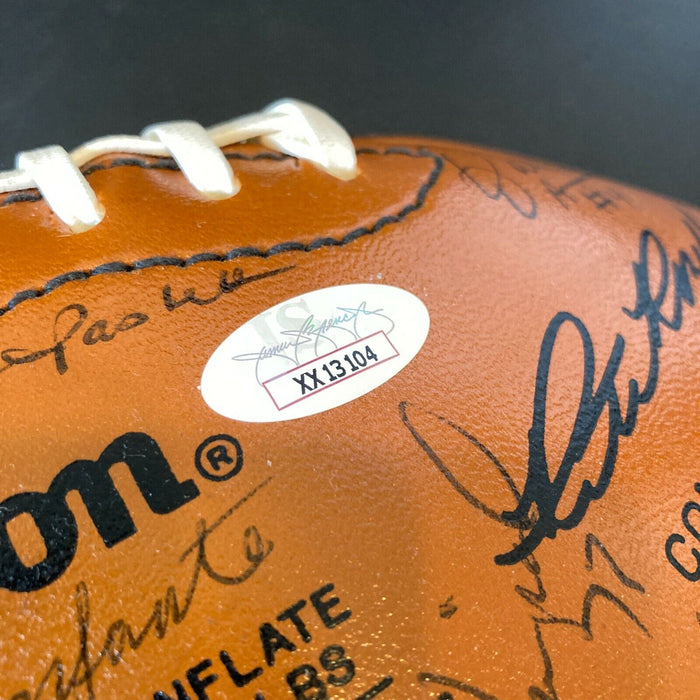 1988 Green Bay Packers Team Signed Wilson NFL Football JSA COA Ray Nitschke